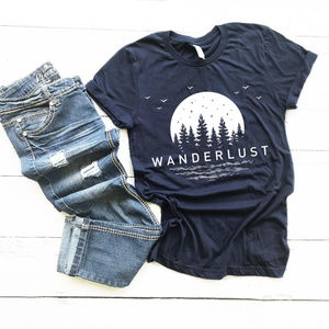 Wanderlust Nature Outdoors Hiking Luxury Tee Shirt